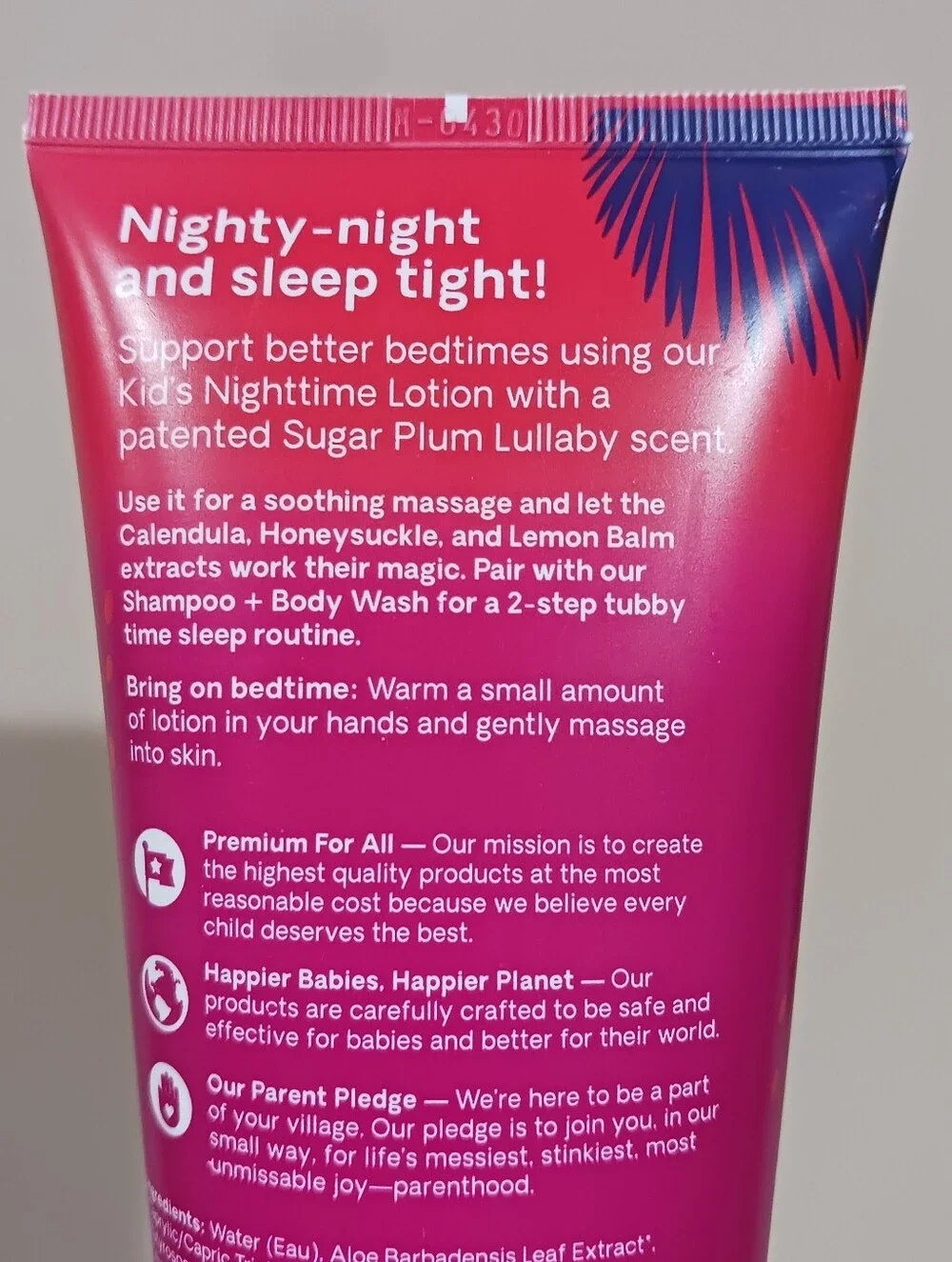 Hello Bello Sugar Plum Lullaby Nighttime Lotion Kids Baby